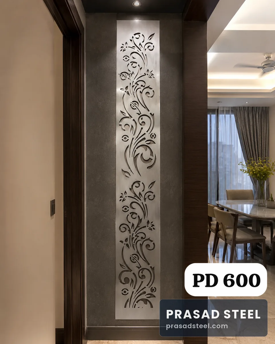 Designer stainless steel laser-cut panels, Kanpur